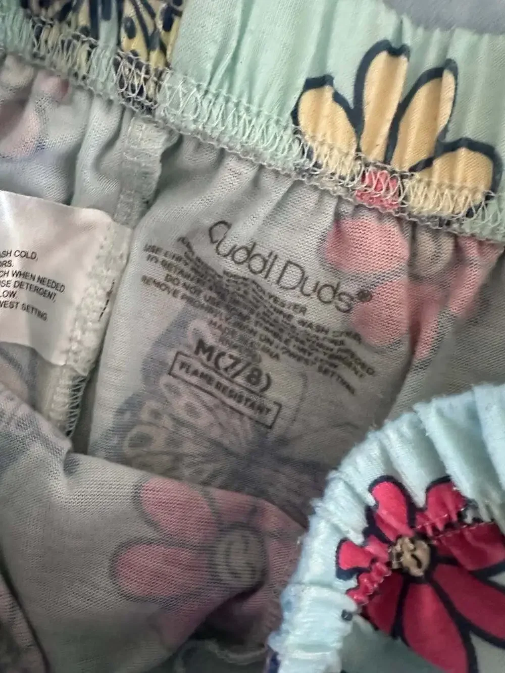 Girls Assorted Multi-Brand Pajama Tops and Shorts Lot Size M (8)